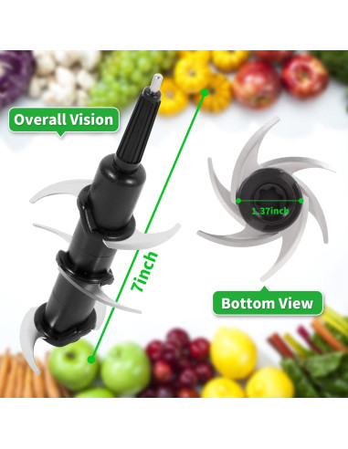 Cuchilla de Reemplazo Ninja 6 Aletas 178g para Licuadora