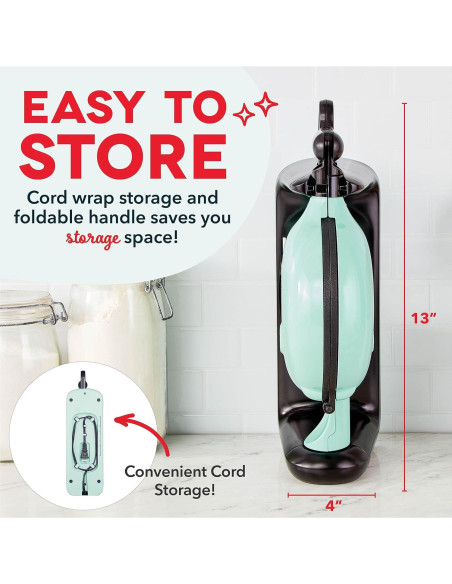 Máquina de Waffles Belgas DASH Aqua 16.5 cm Antiadherente