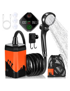 Ducha de Camping MIAOKE Portátil 7800mAh con Pantalla Digital