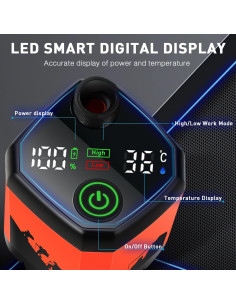 Ducha de Camping MIAOKE Portátil 7800mAh con Pantalla Digital 2