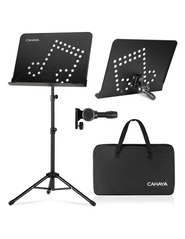 Soporte de Partituras CAHAYA Ajustable 3 en 1 80-142 cm