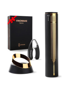 Sacacorchos Eléctrico LINKSTYLE Oro con Base Recargable