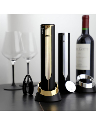 Sacacorchos Eléctrico LINKSTYLE Oro con Base Recargable