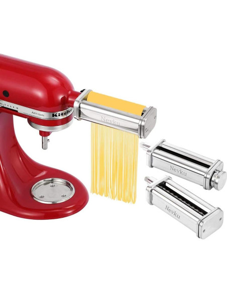 Juego de Accesorios para Pasta KitchenAid Nevku - Rodillo y Cortadores