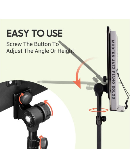 Soporte de Partituras CAHAYA Ajustable 3 en 1 80-142 cm