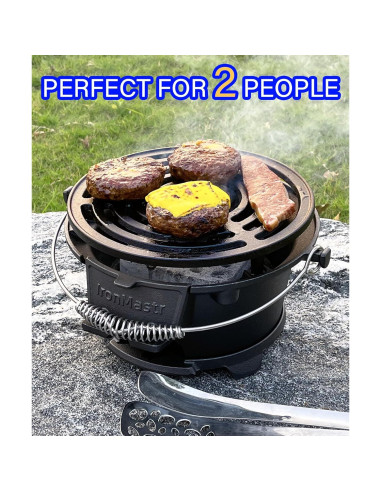 Parrilla Hibachi IronMaster R36E Hierro Fundido Portátil