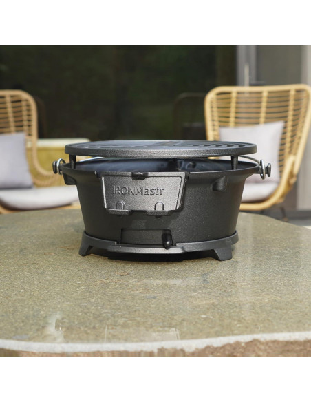 Parrilla Hibachi IronMaster R36E Hierro Fundido Portátil