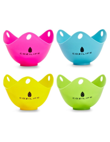 Cocedor de Huevos COZILIFE 4 Piezas Silicona Antiadherente