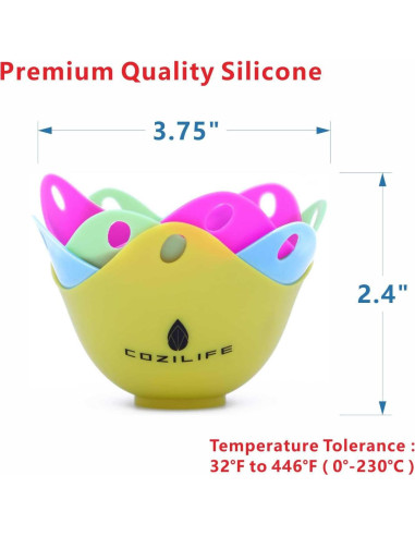 Cocedor de Huevos COZILIFE 4 Piezas Silicona Antiadherente