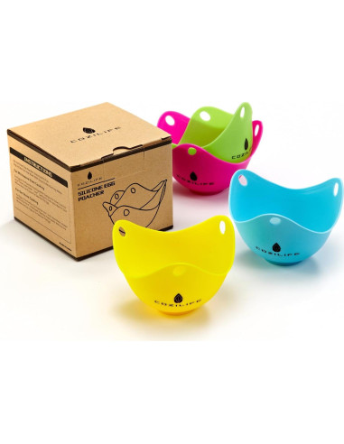 Cocedor de Huevos COZILIFE 4 Piezas Silicona Antiadherente