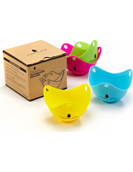 Cocedor de Huevos COZILIFE 4 Piezas Silicona Antiadherente