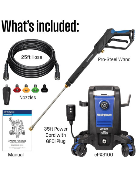 Limpiadora a Presión Eléctrica Westinghouse ePX3500 2500 PSI