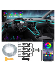 Luces LED de tira DEHERANE para coche RGB 800 cm Bluetooth