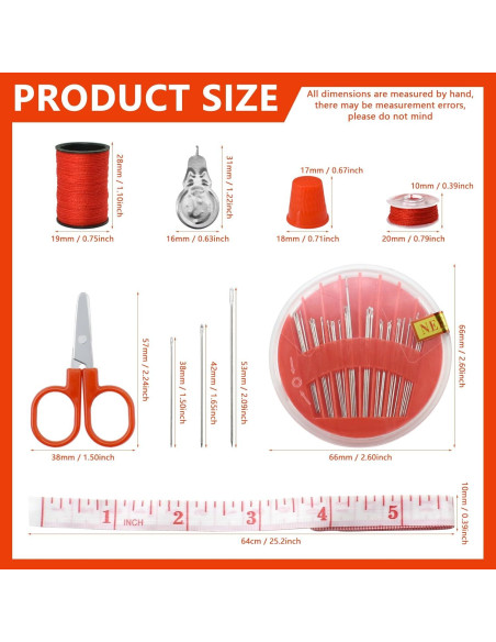 Kit de Costura 100 Piezas Renashed - Hilo, Agujas, Tijeras