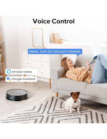 Aspiradora Robot ROPVACNIC S1 2-en-1 con Mopa y 4000Pa