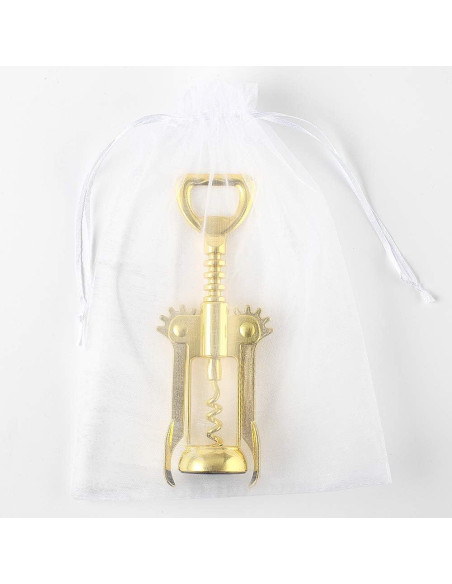 Abridor de Vino y Cerveza JXS Dorado Multifuncional