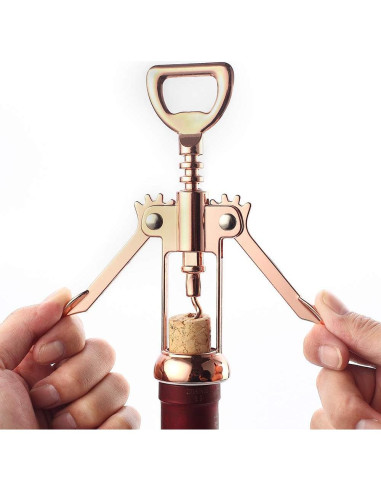 Abridor de Vino y Cerveza JXS Dorado Multifuncional