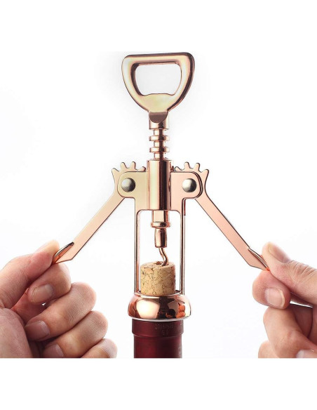 Abridor de Vino y Cerveza JXS Dorado Multifuncional