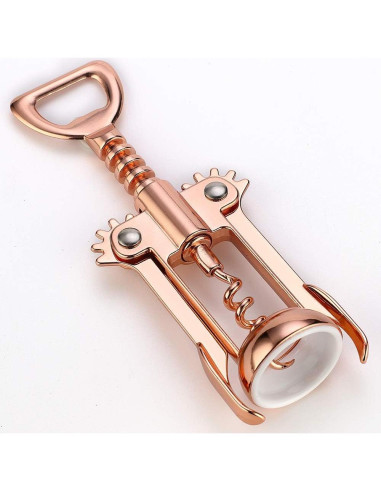 Abridor de Vino y Cerveza JXS Dorado Multifuncional