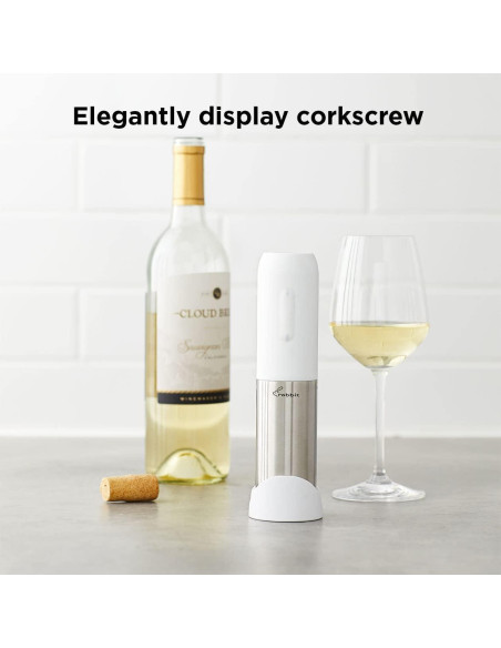 Abridor de Vino Eléctrico Rabbit Compacto con Cortador Integrado