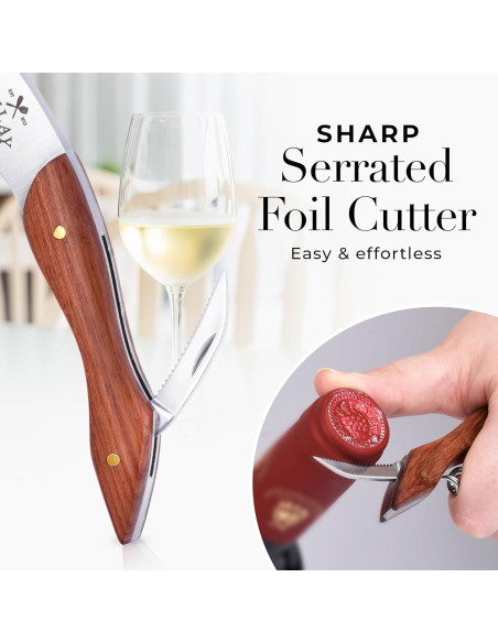 Abridor de Vino Zulay Kitchen Doble Bisagra Acero Inoxidable