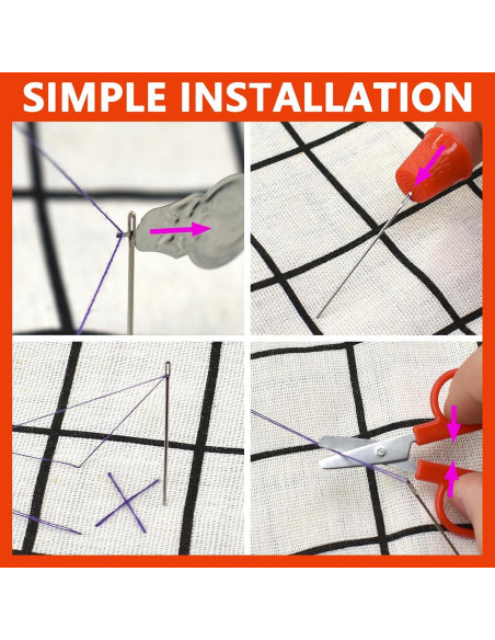 Kit de Costura 100 Piezas Renashed - Hilo, Agujas, Tijeras