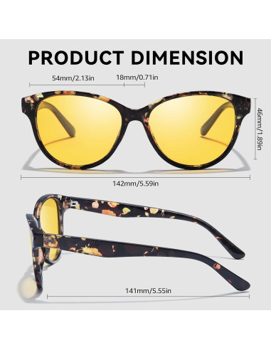 Gafas de sol polarizadas SIPHEW para mujeres UV400