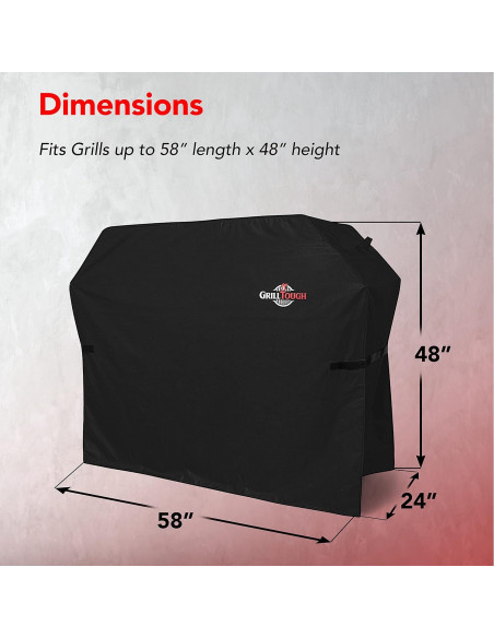 Funda BBQ GrillTough 147 cm Impermeable y Resistente