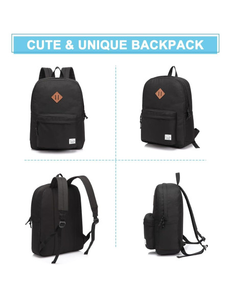 Mochila Ligera VASCHY Negra 20L Resistente al Agua Mochila Ligera VASCHY Negra 20L Resistente al Agua