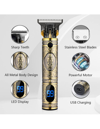 Cortadora de Cabello AMULISS AU-JM-700AL Inalámbrica LED