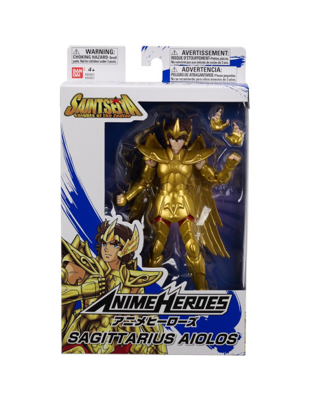 Figura de Acción Sagitario Aiolos Anime Heroes Bandai 16.5 cm