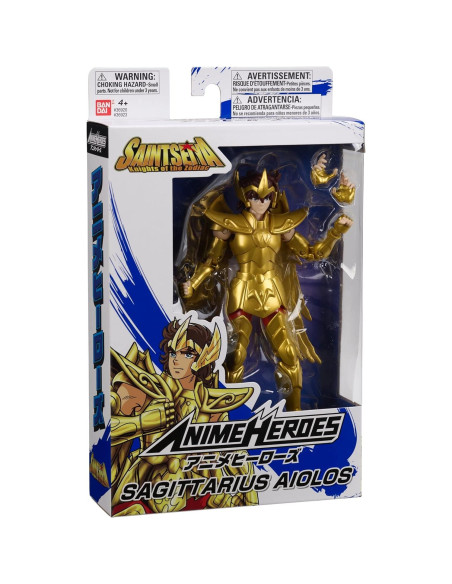 Figura de Acción Sagitario Aiolos Anime Heroes Bandai 16.5 cm
