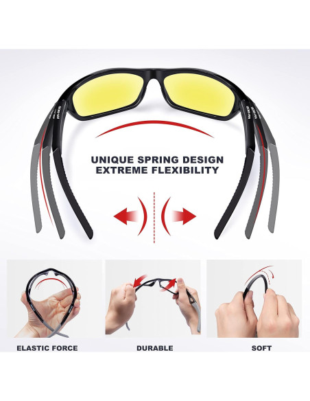 Gafas de sol deportivas RIVBOS RB831 polarizadas UV400 Gafas de sol deportivas RIVBOS RB831 polarizadas UV400