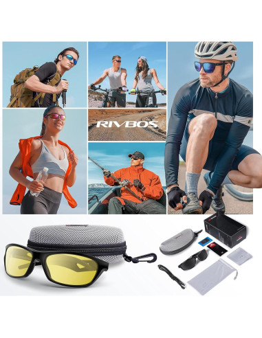 Gafas de sol deportivas RIVBOS RB831 polarizadas UV400