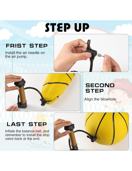 Leyndo 6 Balones de Baloncesto Tamaño 7 Goma Amarillo