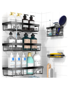 Organizador de Ducha Moforoco - 5 Estantes de Acero Inoxidable