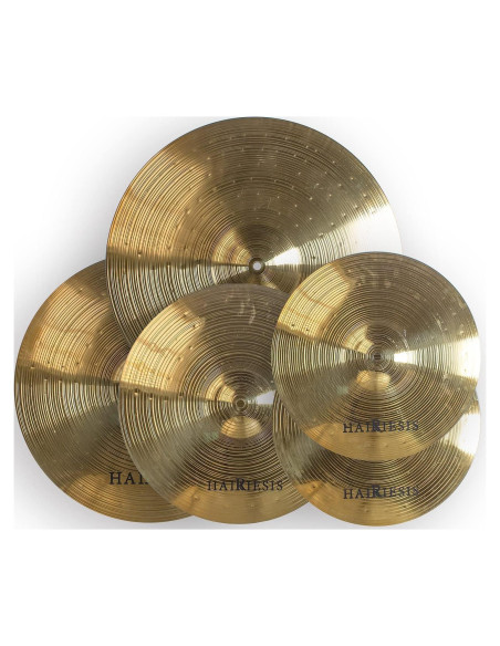 Juego de Platillos de Batería HAIRIESIS 5 Piezas 14" a 20" Juego de Platillos de Batería HAIRIESIS 5 Piezas 14" a 20"