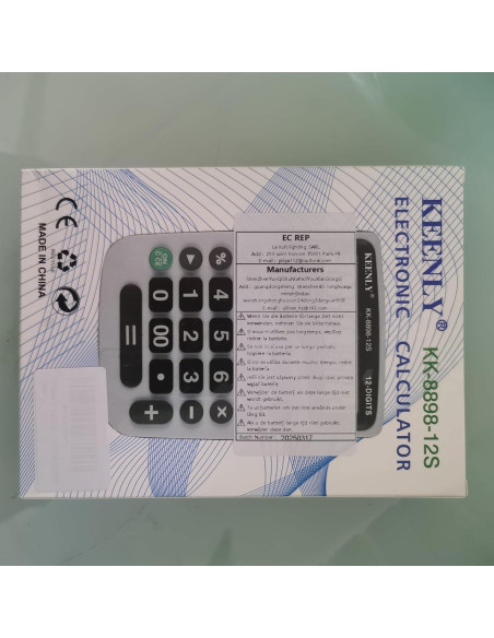 Calculadora de Escritorio YEBMoo 12 Dígitos Solar y Batería