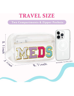 Bolsa Organizadora de Medicamentos COSHAYSOO Transparente 2