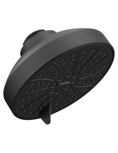Cabezal de Ducha Moen Gibson 6 Funciones 11.43 cm Negro Mate