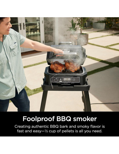 Parrilla Ninja Pro XL con Termómetro Integrado 4 en 1