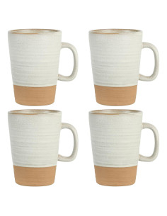 Juego de Tazas Gibson Elite 4 Piezas 500 ml Terracota
