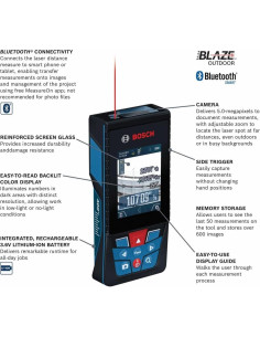 Medidor Láser Bosch GLM400CL 121.92 m Bluetooth y Batería 2