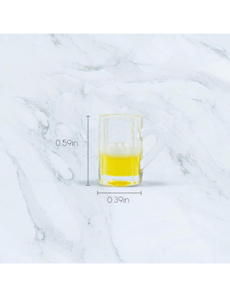 Tazas de Cerveza Miniatura AUEAR 20 Pzs 10x5 cm Resina Tazas de Cerveza Miniatura AUEAR 20 Pzs 10x5 cm Resina