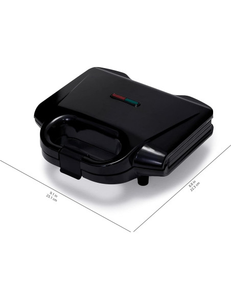 Máquina de Waffles Amazon Basics 2 Rebanadas 700W Negra