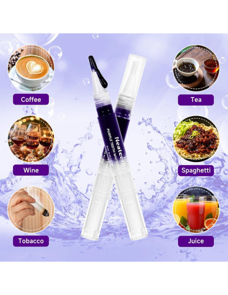 Lápiz Blanqueador de Dientes Neateeth Morado 3 Paquetes