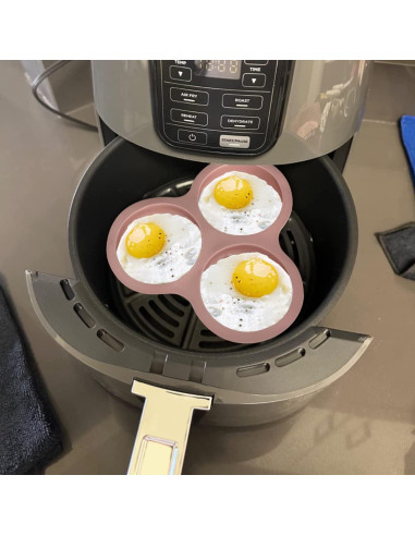 Sartén de Huevo KVZVK de Silicona 3 Cavidades Antiadherente