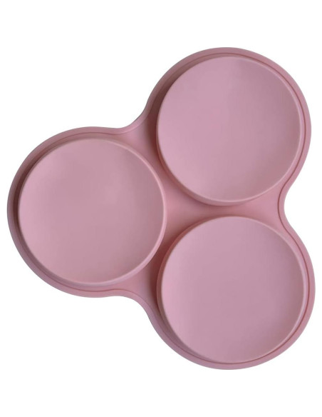 Sartén de Huevo KVZVK de Silicona 3 Cavidades Antiadherente Sartén de Huevo KVZVK de Silicona 3 Cavidades Antiadherente