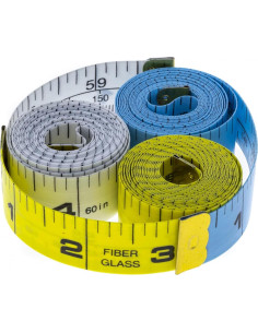 Cinta Métrica de Sastre ToolTreaux 1.52m Doble Cara 3 Colores 2