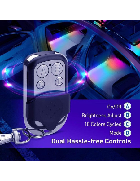 Luces LED RGBIC para Coche Govee H6119, 72 Luces, Control APP